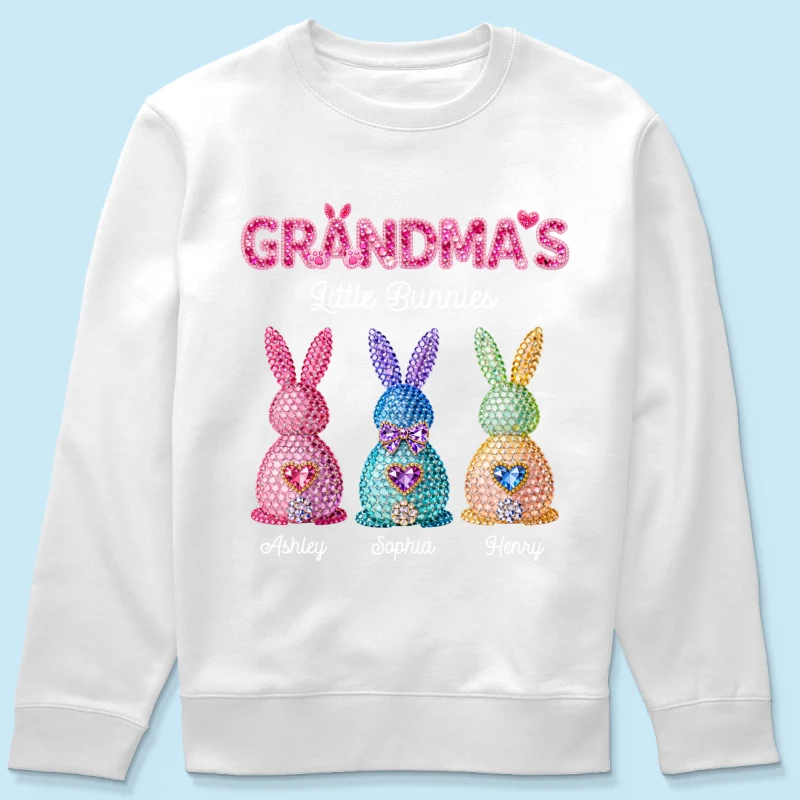 Grandma's Little Bunnies Easter - Personalized Shirt - Sentimental Gift for Grandma - Image 64