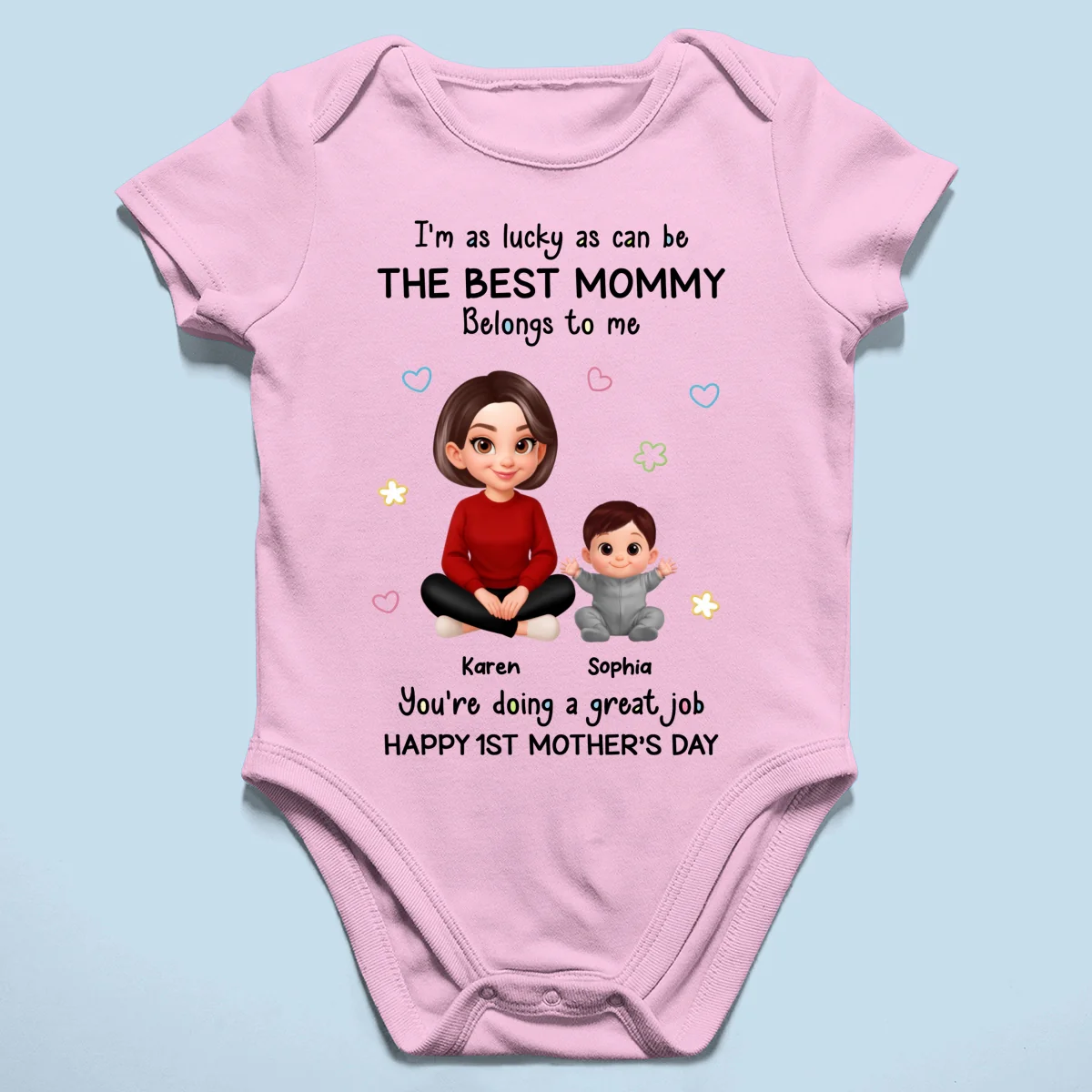 I Am Lucky As Can Be The Best Mommy - Personalized Baby Onesie - First Mother's Day Baby Gift - Image 10