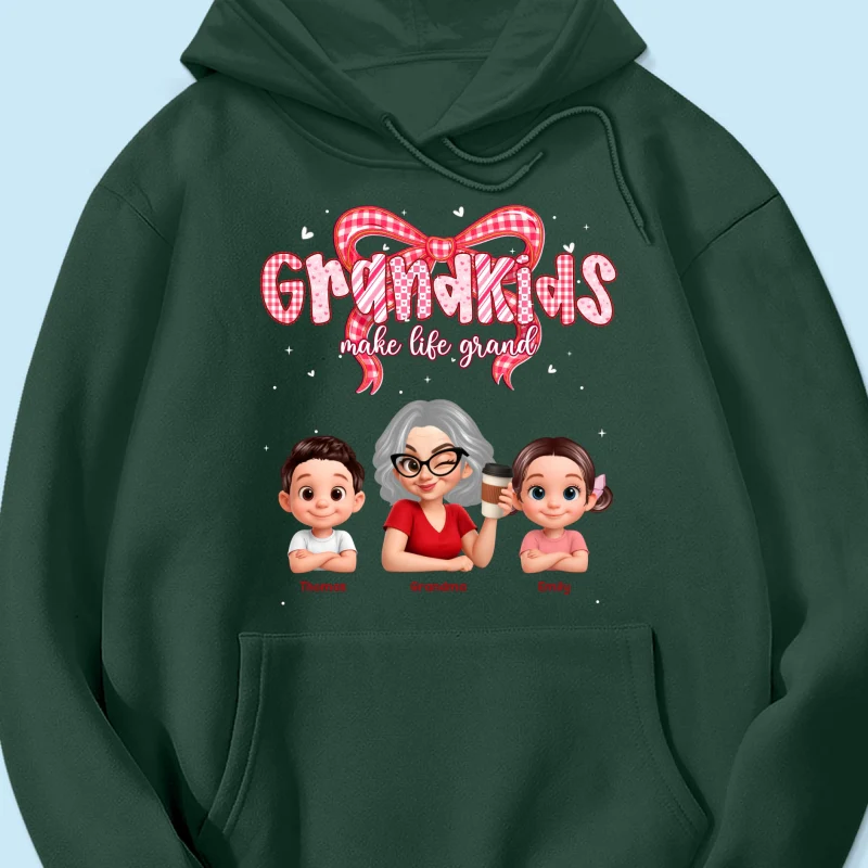 Valentine's Day Grandma Grandkids Make Life Grand - Personalized Shirt - Valentine's Day Gift For Grandma - Image 60